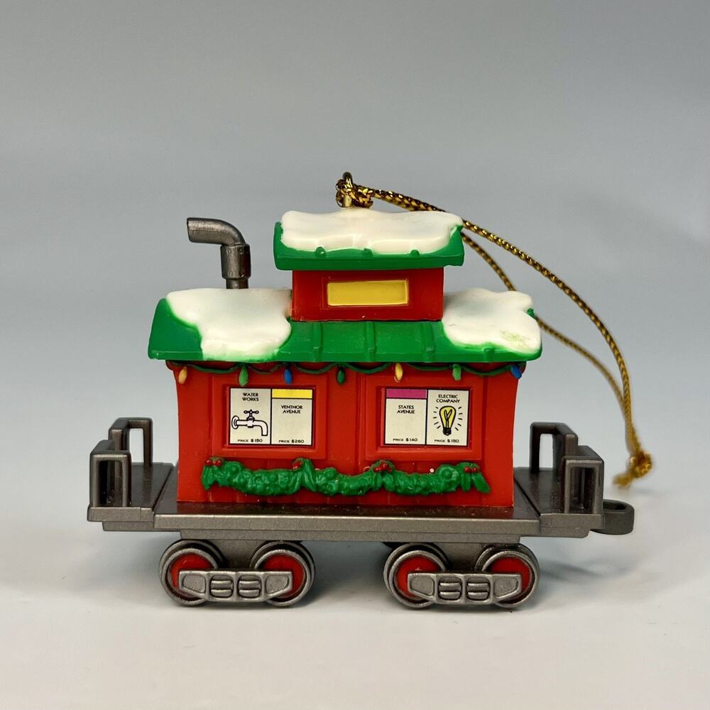 Monopoly CABOOSE Christmas Ornament Train Retired 2006 Gift Box Basic Fun